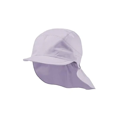 Abbildung von Sterntaler Schirmmütze mit Nackenschutz aus Bio Popeline Mädchen und Ohrenklappen schützt den Kopf vor der Sonne Sonnenkappe Baby UV 50+ Bindeband flieder, 49