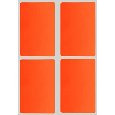 Abbildung von Etiketten Neon Rot 75 mm x 50 rechteckige Sticker Größe 7,5 cm 5 viereckige Aufkleber 60 Vorteilspack von Royal Green