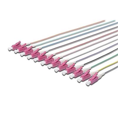 Abbildung von Digitus Optisches Kabel »LC/UPC 0.9mm 12 LSZH pigtail Multimode 50/125um, Class OM4«, 200 cm