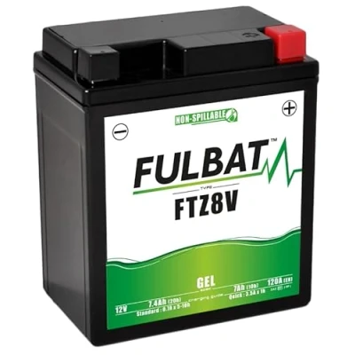 Abbildung von fubat Motorradbatterie Full Gel FTZ8V / YTZ8V 12V 7,4Ah 120A