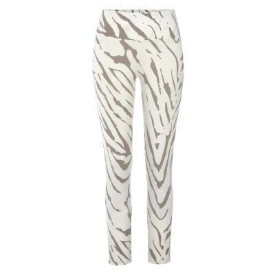 Abbildung von LASCANA Leggings, mit Zebramuster und breitem Bund, Loungewear