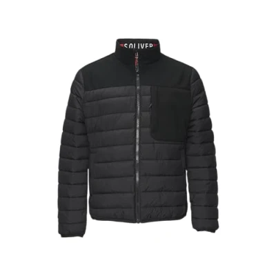 Abbildung von s.Oliver Herren 2150262 Pufferjacke aus Softshell, 9999 Schwarz, S