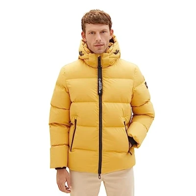 Abbildung von TOM Tailor Puffer Daunenjacke, Herren, Größe: Small, Golden fall