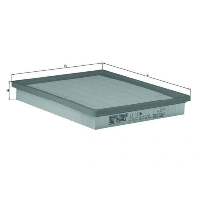 Abbildung von MAHLE ORIGINAL LX 1816 Luftfilter 40,0 235 296,5 Filtereinsatz SAAB: 9 3 Estate, Saloon
