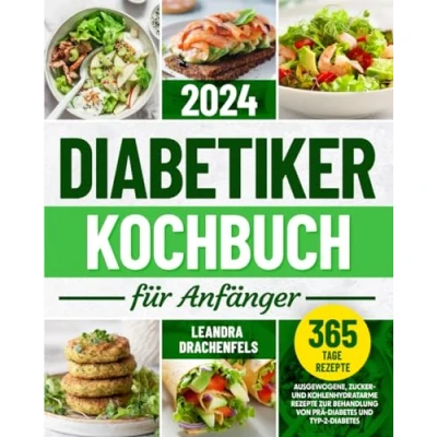 Abbildung von Diabetiker Kochbuch für Anfänger: Ausgewogene, zucker und kohlenhydratarme Rezepte zur Behandlung von Prä Diabetes Typ 2