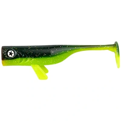 Abbildung von LMAB Drunk Bait 8, 12, 16 &amp; 20 cm Gummifisch Angelköder Gummiköder für: Zander, Barsch Hecht Zanderköder Barschköder Hechtköder (Caipirinha Claus, 8 cm)