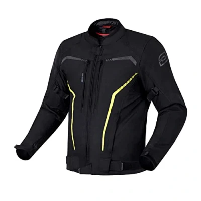 Abbildung von OZONE MOTO Delta IV Motorradjacke Herren Wasserdicht Membran Ellbogen und Schultern Protektoren 3 Belüftungskanäle Reflektierende Elemente 4 Taschen