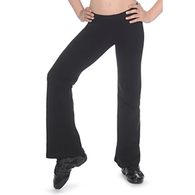 Abbildung von Roch Valley CTJAZZ Cotton/Lycra Boot Leg Jazz Pants 9 10 Jahre Schwarz