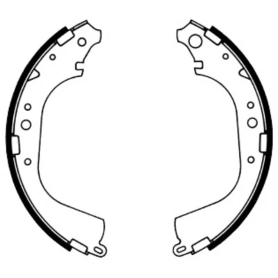 Abbildung von ABE C02039ABE Bremsbacken Hinterachse 295 50 AKEBONO TOYOTA: HILUX 5 Pick up, CHEVROLET: Aveo Hatchback