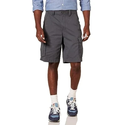 Abbildung von Amazon Essentials Herren 25 cm Lange Classic Fit Cargoshort (erhältlich in Big &amp; Tall), Dunkelgrau, 52W