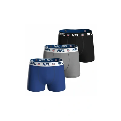 Abbildung von NFL Herren Shield 3pk Boxers, Blue Grey Black, M EU