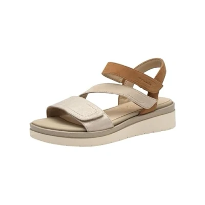 Abbildung von Tamaris Plateausandalette, Damen, Größe: 41, Beige comb Schuhe