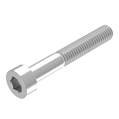 Abbildung von SECCARO Zylinderschraube M6 x 40 mm, Edelstahl V2A VA A2, DIN 912 / ISO 4762, Innensechskant, Teilgewinde, 20 Stück