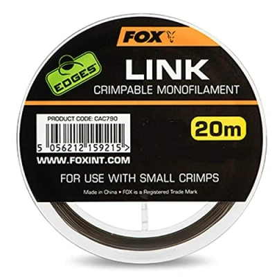 Abbildung von Fox Edges Link Trans Khaki Mono Karper Onderlijnmateriaal 0,53mm / 25lb (20m) Karpfen Vorfachmaterial
