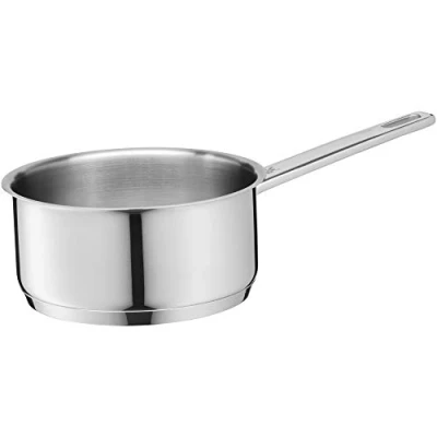 Abbildung von WMF Compact Cuisine Stielkasserolle 16,5cm ohne Deckel, Kochtopf klein 1,5l, Milchtopf Induktion, Cromargan Edelstahl poliert, Innenskalierung, unbeschichtet