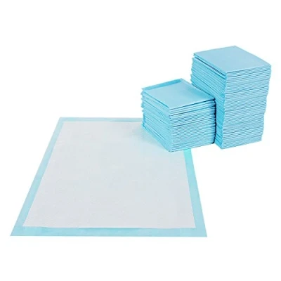 Abbildung von FEANDREA Puppy Pads, Welpen Unterlage, 90 x 60 cm, 100 Stück, blau weiß PTD90B