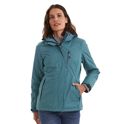 Abbildung von Killtec Damen Funktionsjacke Mit Abzippbarer Kapuze Nira, blaugrün, 50, 32262 000