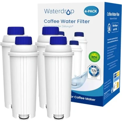 Abbildung von Waterdrop Kaffeefilter, Ersatz für De&#039;Longhi® Wasserfilter DLSC002, Kompatibel mit Magnifica® S, Eletta® Explorer, Dinamica® und ECAM Serie Kaffeevollautomaten Espressomaschinen (4)