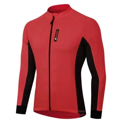 Abbildung von MEETWEE Herren Radtrikot, Langarm Fahrradtrikot Reißverschluss Fahrradbekleidung Radshirt Fahrradshirts für Männer, Atmungsaktive Cycling Jersey Schnell Trocknen Radsport Bekleidung