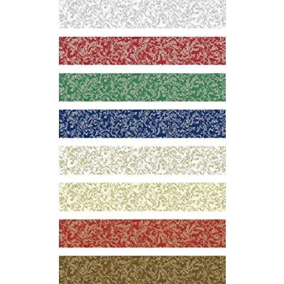 Abbildung von Heyda 204875528 Faltstreifen Set für Fröbelsterne 1,5 x 45 cm , 8 Farben mit Dekor sortiert