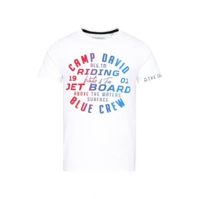 Abbildung von Camp David Gradient PUFF Tshirt print, Herren, Größe: Large, Opticwhite