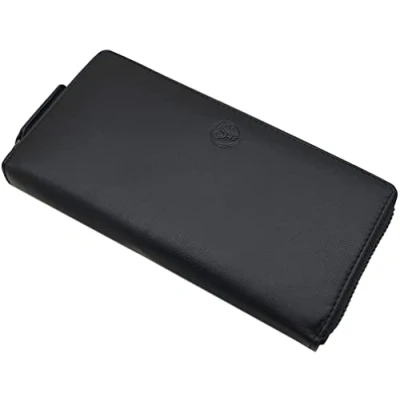 Abbildung von myledershop Große Rind Nappa Leder Damen Geldbörse/Geldbeutel/Portemonnaie/Portmonaise/Geldtasche/Portmonee mit RFID &amp; NFC Schutz in Schwarz