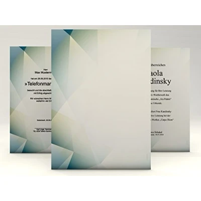 Abbildung von Urkundenpapier &quot;Excellent&quot; 10 Blatt modern für Urkunden Zertifikate DIN A4 190g/qm hochwertig Briefpapier Kartonpapier certificate paper Blanko Urkunde Anerkennung Papier