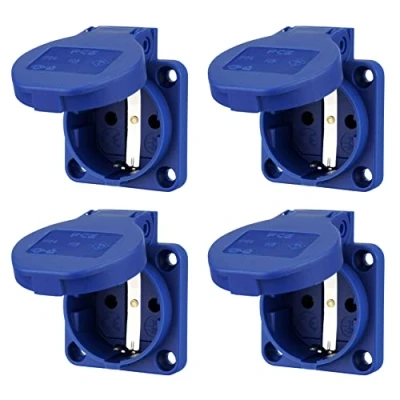 Abbildung von 4er Pack, Unterputz Einbausteckdose IP54 50x50mm