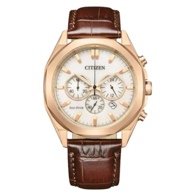 Abbildung von CITIZEN Herren Analog Quarz Uhr mit Leder Armband CA4593 15A