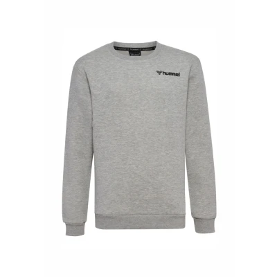 Abbildung von hummel Unisex Kinder Hmlmover Cotton Kids Sweatshirt, Grey Melange, 128 EU