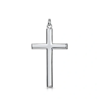Abbildung von Amberta Unisex 925 Sterling Silber Kreuz Anhänger: Großes
