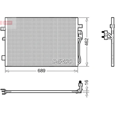 Abbildung von DENSO DCN09145 Klimakondensator ohne Trockner R 134a