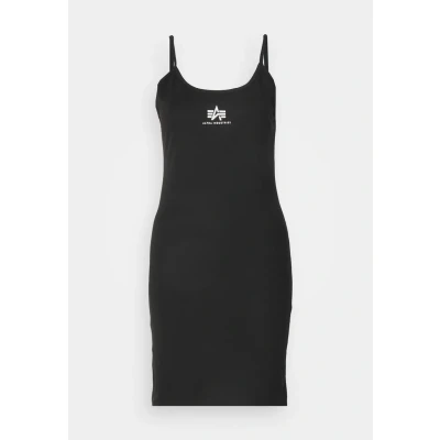 Abbildung von Alpha Industries Basic Small LOGO Etuikleid, Damen, Größe: Large, Black