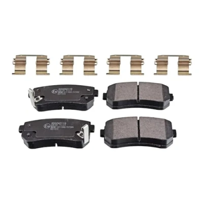 Abbildung von BLUE PRINT ADG042119 Bremsbelagsatz Hinterachse mit akustischer Verschleißwarnung Anti Quietsch Blech, Befestigungsmaterial HYUNDAI: ix35