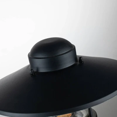 Abbildung von Elstead Lighting Klampenborg PED PIR BK Sockelleuchte E27 40W IP44 Edelstahl, klares Glas; schwarz B:27.5cm Ø27.5cm dimmbar