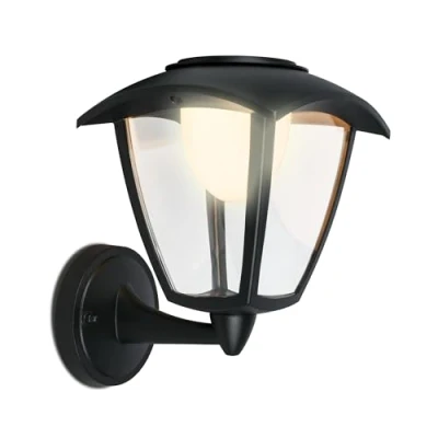 Abbildung von BRILONER LED Wandleuchte ohne Stromanschluss Touch, dimmbar in Stufen, Akku tauschbar, Wandlampe Akku, Aussen, Wandbeleuchtung außen, Außenleuchte, 23x19,5x16,5 cm, Schwarz