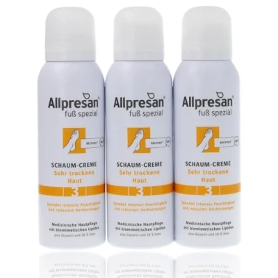 Abbildung von Allpresan Fuß spezial Nr. 3 Schaum Creme Fußcreme für sehr trockene Haut Zur täglichen Fußpflege trockener Füße 125 ml (3)