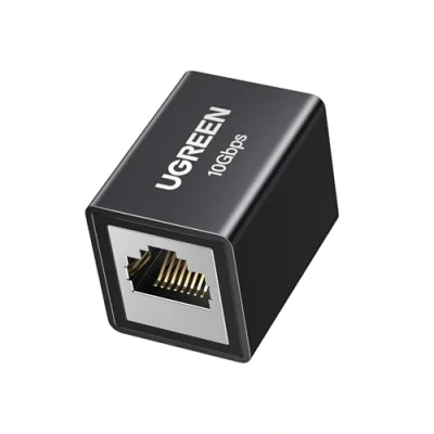 Abbildung von UGREEN LAN Kabel Verlängerung RJ45 Kupplung 10 Gigabit Verbinder Ethernet Netzwerkkabel Cat7/ Cat6/ Cat5e/ Cat5（Schwarz 1 Stück）