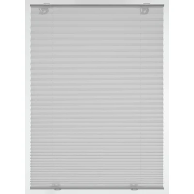 Abbildung von GARDINIA Solo Dachfenster Plissee ohne Bohren, Mit Saugnäpfen, Blickdichtes Falt Rollo, Inkl. Aller Montage Teile, 59,3 x 100 cm, Grau