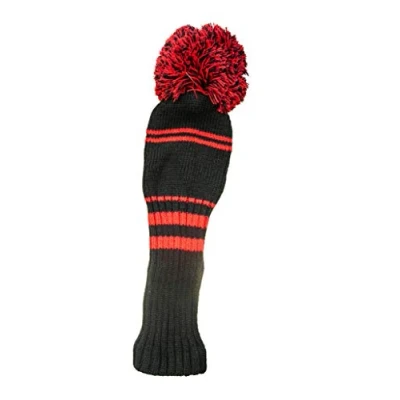 Abbildung von Longridge Pom Driver Golfkopfabdeckung Schwarz/Rot