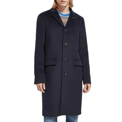 Abbildung von Scotch &amp; Soda Classic Blend Overcoat Klassischer Mantel, Herren, Größe: Medium, Night