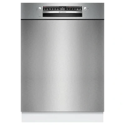 Abbildung von BOSCH SMU4HTS00E Geschirrspüler Serie 4, unterbaufähige Spülmaschine mit Besteckkorb, 60 cm, Home Connect, Extra Trocknen, Vario Flex Körbe, Rackmatik, Edelstahl