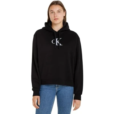 Abbildung von Calvin Klein Jeans Hoodie Sweatshirt, Damen, Größe: 3XL, Black