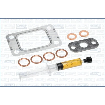 Abbildung von AJUSA JTC12541 Montagesatz, Lader with studs, syringe oil mit Dichtungen Montageanleitung