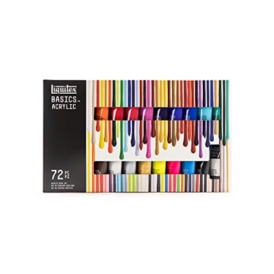 Abbildung von Liquitex 3699401 Basics Studio Acrylfarbe, 72 Farben in 22 ml Tuben aus hochwertige und beständige Pigmente, sehr deckende Farben, ausgezeichnete Lichtbeständigkeit, wasserfest