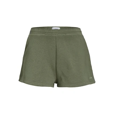 Abbildung von Jack &amp; Jones Damen Jjxx Jxabbie Hw RLX Every Brush Shorts Sn Shorts, Four Leaf Clover/Print:Loden Frost Logo, S