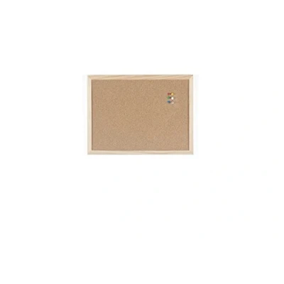 Abbildung von Bi Office Korktafel / Pinnwand mit Holzrahmen 5 Größen wählbar 40 x30 cm