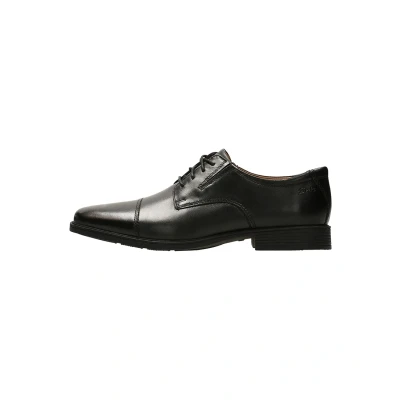 Abbildung von Clarks Herren tilden kasket Derby, Schwarzes Leder, 48 EU