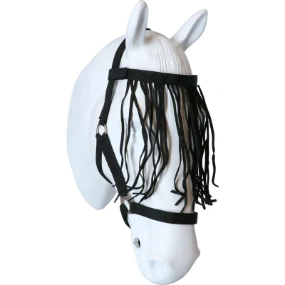 Abbildung von Kerbl Fliegenfransen mit Velcro Verschluss Schwarz Warmblut