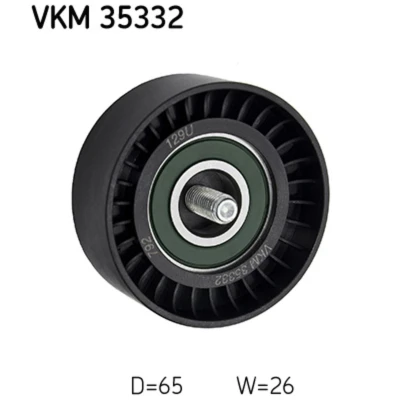 Abbildung von SKF VKM 35332 Umlenkrolle mit Befestigungsmaterial OPEL: Insignia A Sports Tourer, Astra J GTC, SAAB: 9 5 Saloon